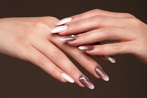 Ombre, Solar, Glitter Nails